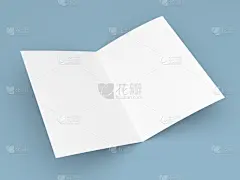 空白折叠的传单、 小册子、 明信片、 名片或小册子