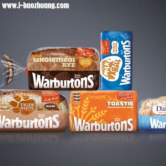 英国面包品牌Warburtons包装设计...