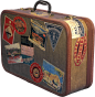 行李箱 手提箱 置物箱 行李架 包装箱 旅行箱 箱子免抠PNG素材