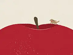 iPad电脑插画壁纸｜平果与狗狗 - 小红书