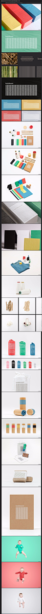 挪威BADABOOM竹制纺织品视觉形象和概念 [59P] - 平面设计