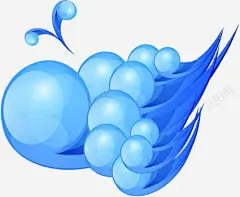 摄影手绘卡通蓝色气泡高清素材 免费下载 页面网页 平面电商 创意素材 png素材