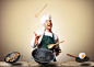 创意厨师大厨广告高清图片 - 素材中国16素材网