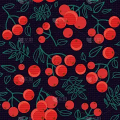 花楸浆果,叶子,四方连续纹样,九月,自然,华丽的,十月,季节,秋天,装饰