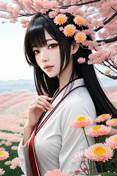 星光菊花忠诚纯洁的高清日本动画之美