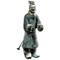 秦立姿御手俑，秦始皇陵兵马俑车马坑