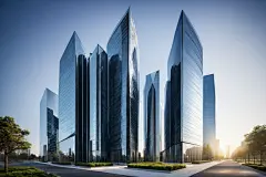 摩天大厦摄影图图片