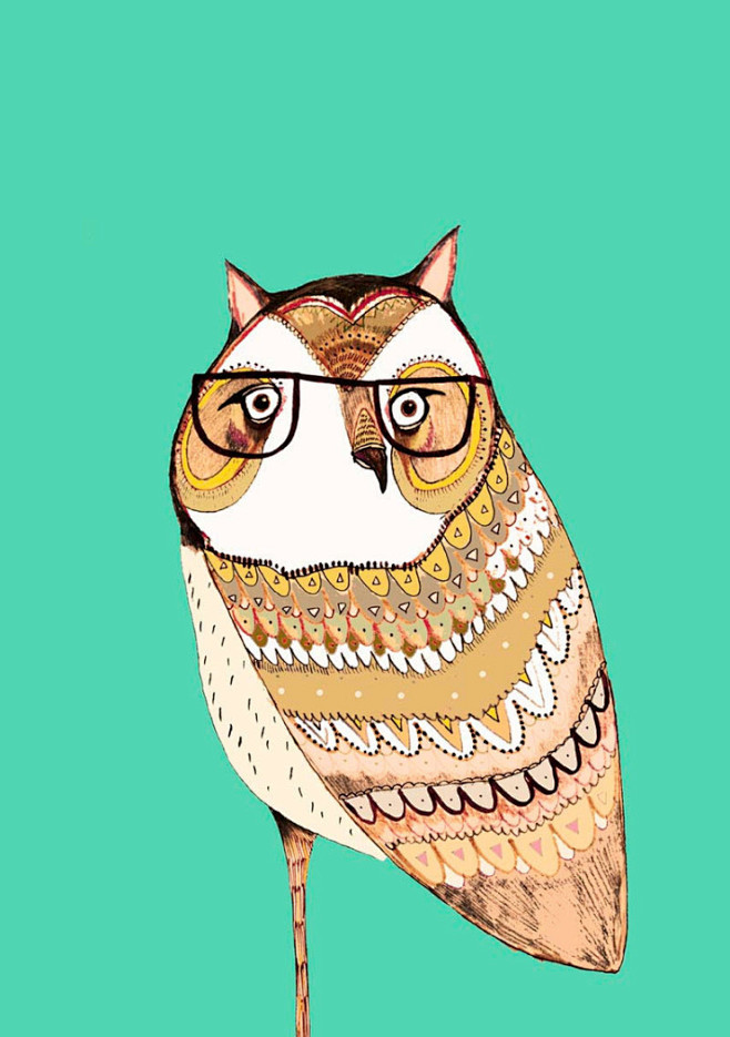 Ashley Percival：猫头鹰插...