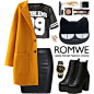『单品精选』－ Romwe上的姜黄色宽松大衣（RMB545）