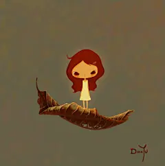 枯叶·秋-doxyu__涂鸦王国插画