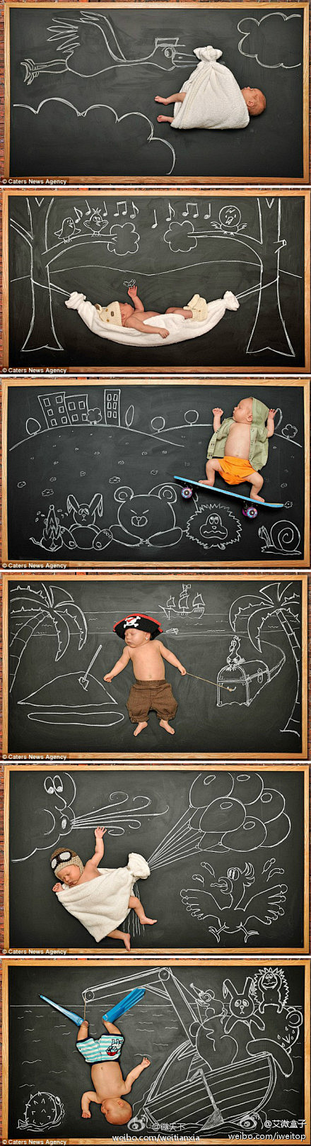 【组图：宝宝们在黑板上干吗呢】身为摄影师...