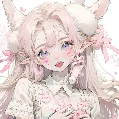 少女头像 | 粉色系甜美女孩 - 小红书