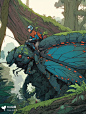 冒险家们的坐骑·异变的昆虫 | 奇妙幻想插画