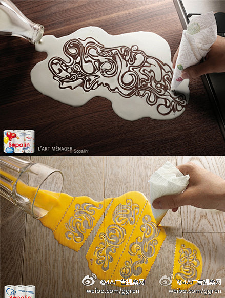 【广告创意设计】这个纸巾广告太赞了！