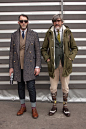 Smartened-up outdoor #menswear styling live from the #Pitti Uomo trade show in Florence WGSN street shot, Pitti Uomo autumn/winter 2014/15: 