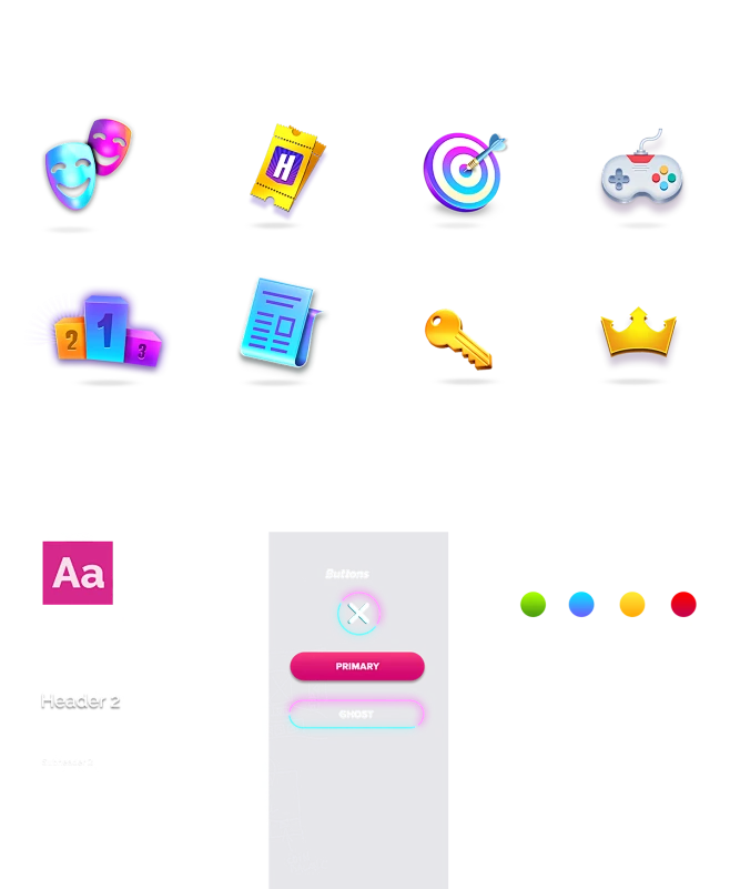 Casino Game UI UI ui design ui game ux图片_光效、素材图片素材-花瓣网