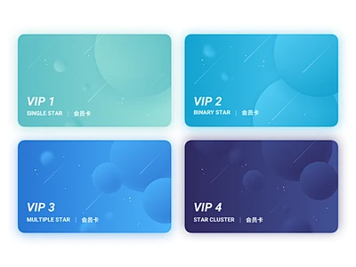 VIP card design ui illustration-花瓣网