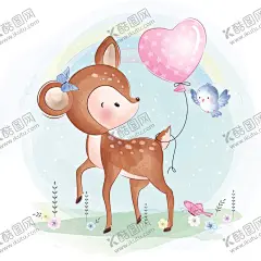 温馨浪漫动物插画 【酷图网】小清新,浪漫,梦幻,温馨,卡通插画,小动物,可爱,海洋生物,气球,创意装饰,装饰画,水彩绘画,呆萌动物,狐狸,大象,矢量插画,晚安插画,炫彩童话,小鹿