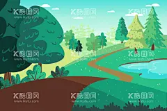 矢量春天背景  - 源文件下载【酷图网】矢量春天背景,春天风景壁纸,春天壁纸,绿色背景,大自然,清新,景色,自然季节,春季,四季,插图,卡通,风景地形,