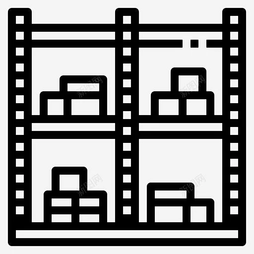 货架工厂物流图标 免费下载 页面网页 平面电商 创意素材-花瓣网