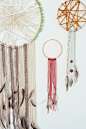 DIY Dreamcatchers : We are currently in the midst of making over 500 dreamcatchers for an event, so I thought I’d let you join in on the fun, and make your own! They are the perfect touch to any type of shower, nursery, or home decor! I made a couple diff