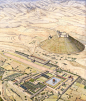 鸟瞰古文明：希律堡（Herodion），公元前1世纪：希律王时期在犹太沙漠建立的要塞，曾是希律王的宫殿所在。巴尔科赫巴起义期间，这里成为起义军的重要指挥中心