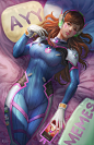 D.va, NOPEYS : Norman de Mesa : D.va (OVERWATCH) fan art