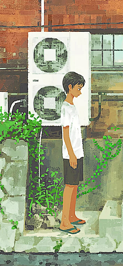 不甜鸭鸭采集到插画
