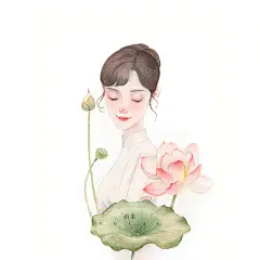 民国风水彩女子

“未若惊鸿轻挽髻，素语落笺书云鬟。”