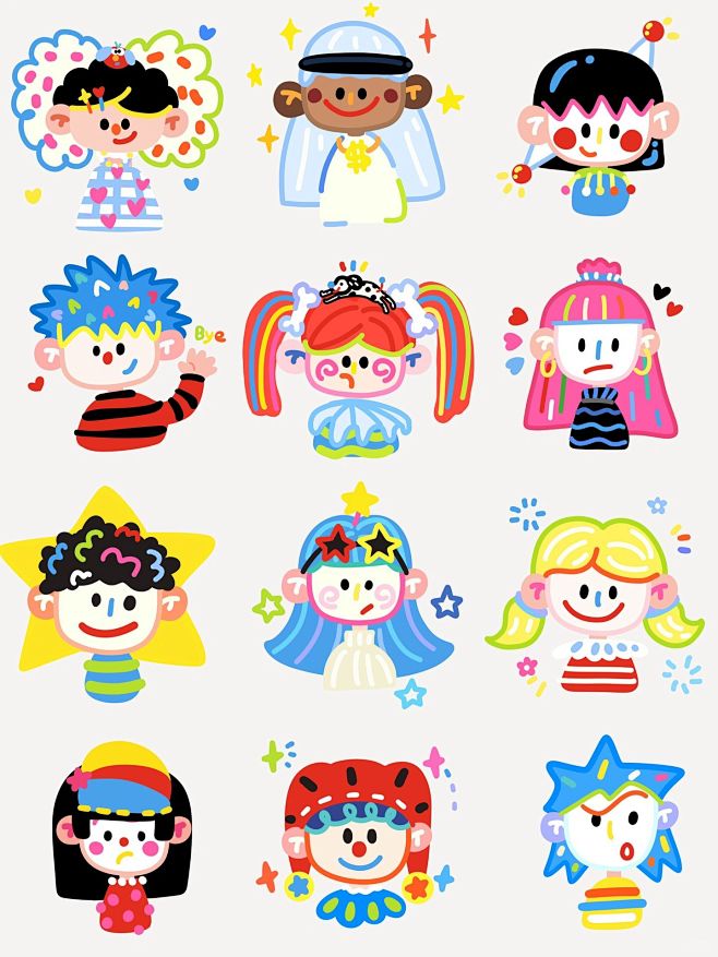 100个人物插画合集来辣！！