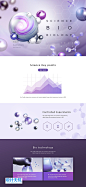 医疗医学DNA遗传基因药品未来科技信息技术电商网页PSD设计素材模板 - 设计无忧