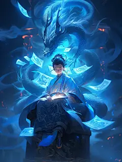 奇门遁甲｜古风国潮插画