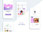 扁平化简洁大气的电商社交平台APP移动界面Sketch模版素材 Velvet UI Kit :  