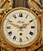 LOUIS XVI STYLE ORMOLU WALL CLOCK