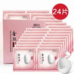 化妆品-海报合成-静物摄影_@少女馆收集_花瓣平面美肤宝正品 美肤宝蚕丝丝滑补水面膜24片 补水滋润光泽 半价包邮-淘宝网11162