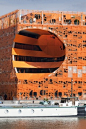 Orange Cube, Lyon, built designed by Jakob+MacFarlane.