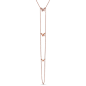 Miadora 14k Rose Gold 1/8ct TDW Diamond Butterfly Drop Necklace