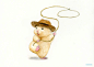 【插画设计】插画师 GOTTE 根据自己的宠物仓鼠创作的可爱形象Sukeroku   |  www.hamgotte.com ​​​​