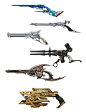 Machinist Guns from Final Fantasy XIV: Heavensward