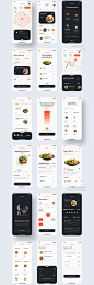 餐厅美食点餐外卖社区配送接单应用APP界面UI设计模板sketch素材-淘宝网
