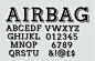 Airbag 带阴影英文字体  - PS饭团网