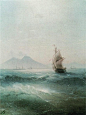 俄罗斯画家 Ivan Aivazovsky 笔下的大海。(转)