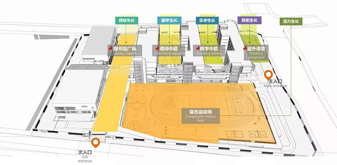 重庆融创·启诚巴蜀小学景观设计/犁墨景观