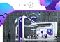 Event Exhibition  forum set design  Stand studio pavilion vr