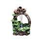 Alpine Corporation 22 in. Barrel Pot Cascading Fountain with LED Lights, Brown/tan