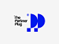 The Partner Plug pp p monogram simple logotype logo