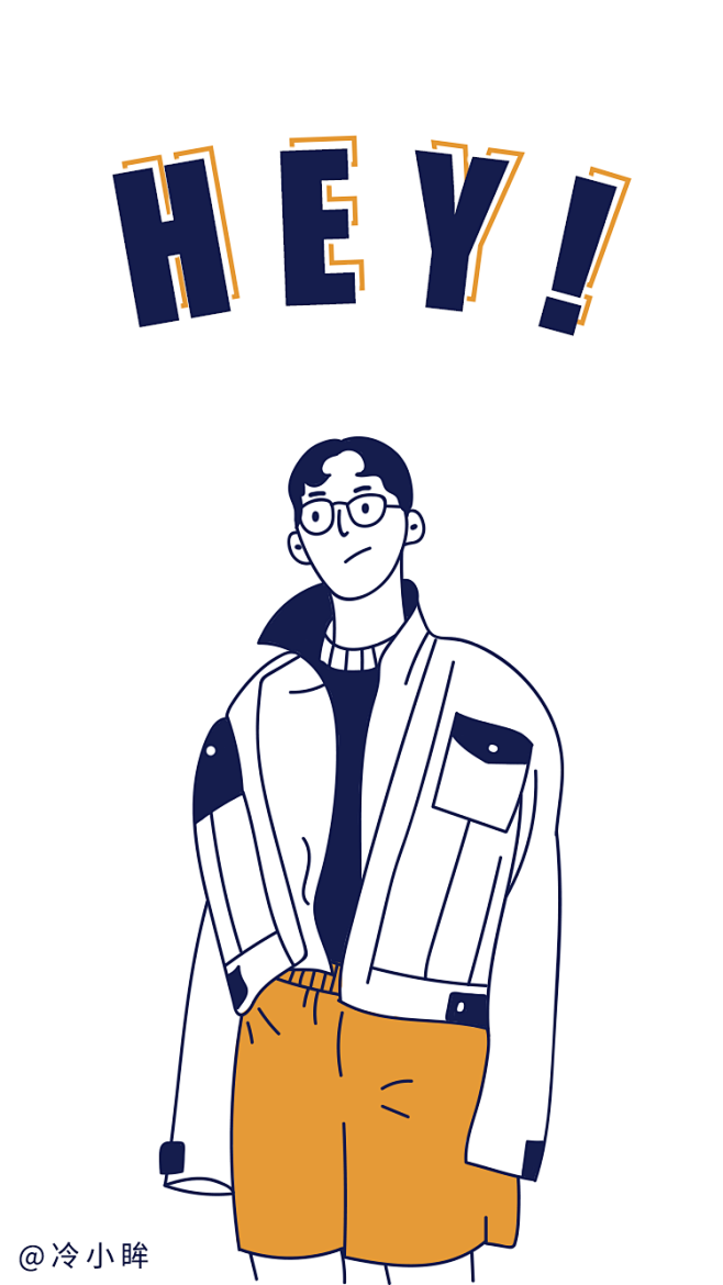 线条人物插画