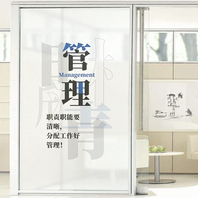 办公室玻璃贴膜 企业文化 励志标语 - ...