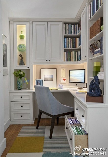 DIY设计我的家：转角的书桌，小空间巧装...