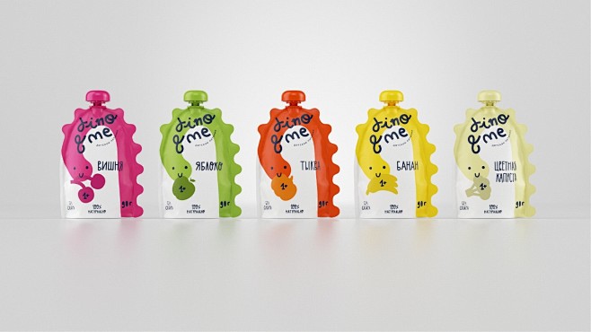 儿童果汁饮品插画包装设计